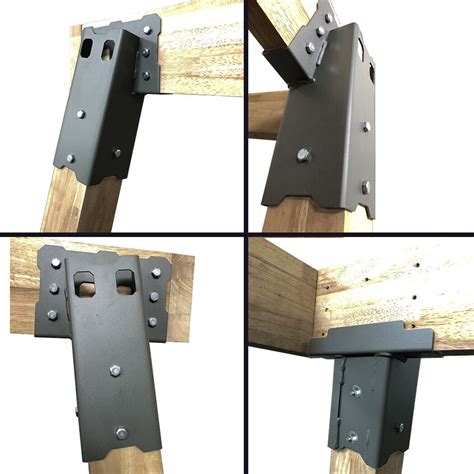 4x4 mounting metal brackets|brackets to connect 4x4 together.